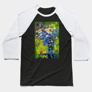 A bouquet of meadow blue flowers Baseball T-Shirt